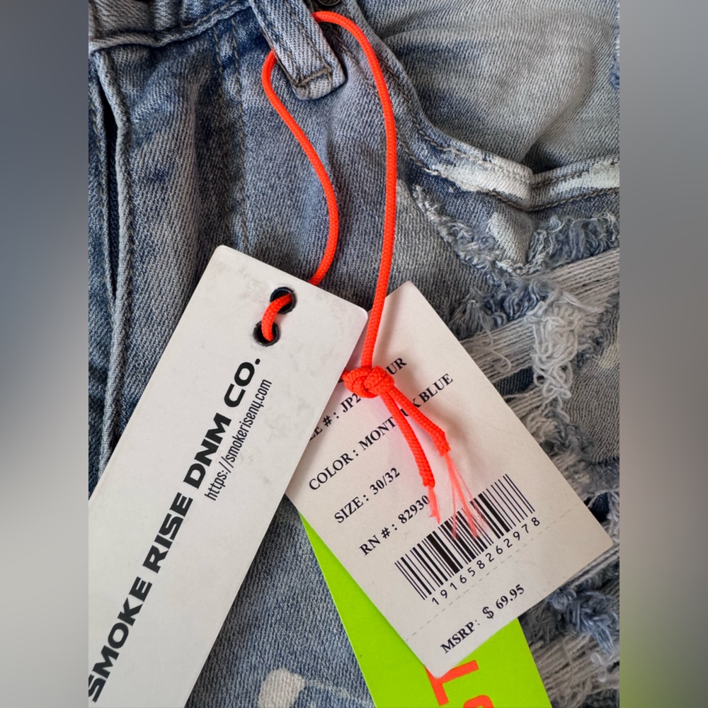 Smoke Rise Mens Distressed Jeans - Picture 5 of 9